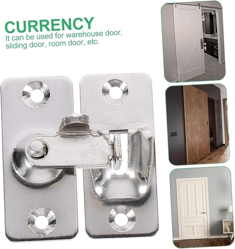 Stainless Steel Right Angle Door Latch Easy Install for Sliding Doors Household Safety - Image 5